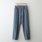 5P WIDE LEG STRAIGHT PANTS #FOG BLUE [YK24SS0649P]