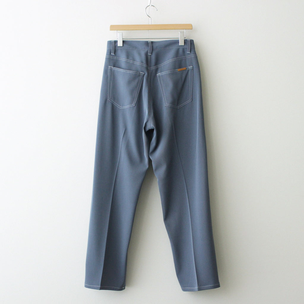 5P WIDE LEG STRAIGHT PANTS #FOG BLUE [YK24SS0649P]