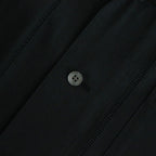 EMBROIDERY OPEN COLLAR SHIRT #BLACK [YK24SS0663SH]