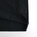 EMBROIDERY OPEN COLLAR SHIRT #BLACK [YK24SS0663SH]