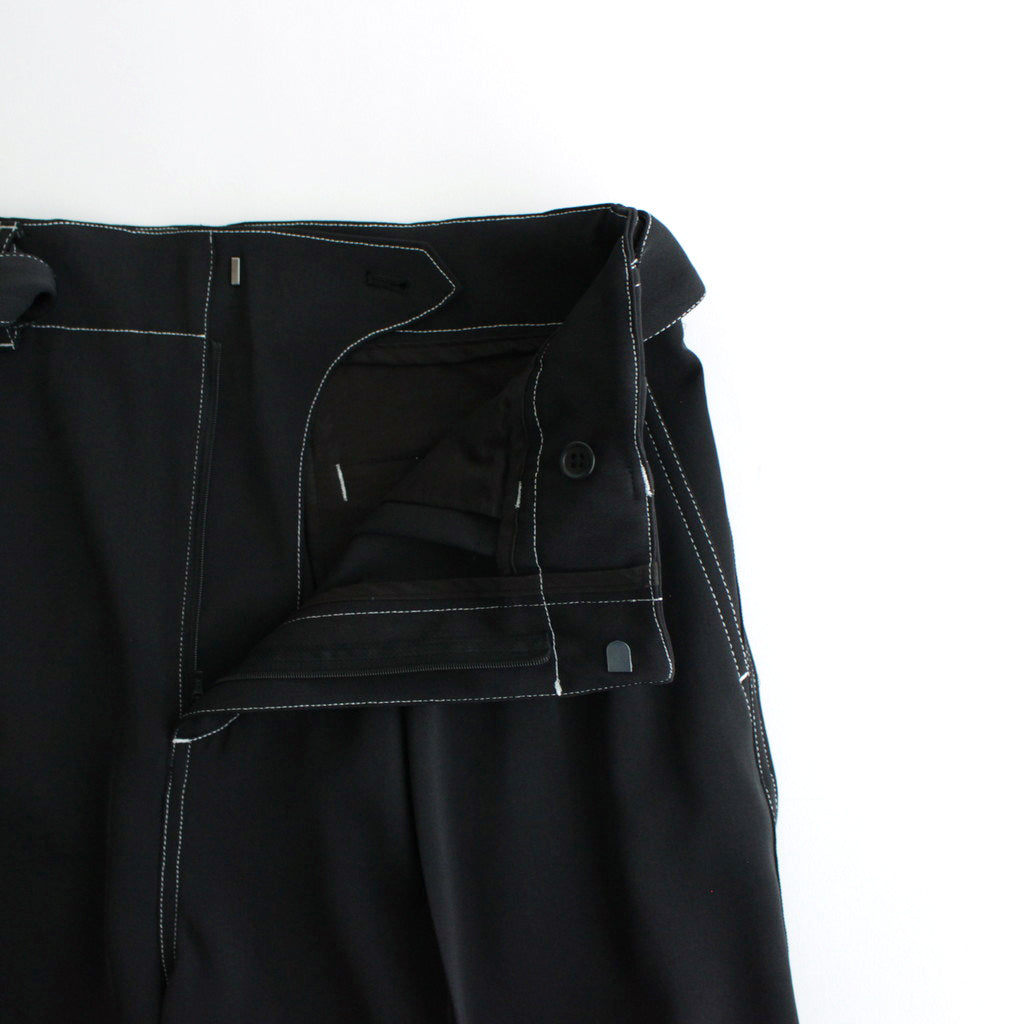 BELTED WIDE LEG SHORTS #BLACK [YK24SS0650P]