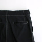 BELTED WIDE LEG SHORTS #BLACK [YK24SS0650P]