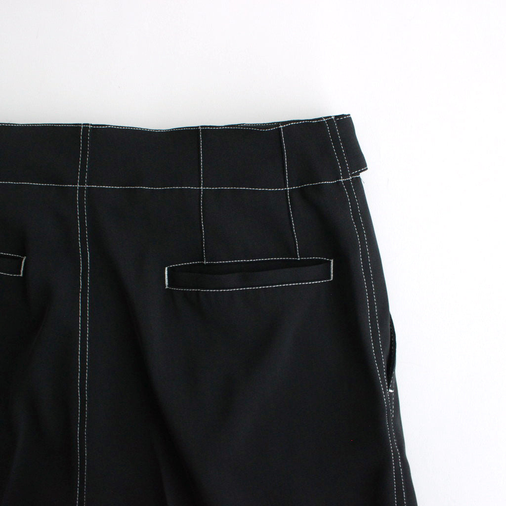 BELTED WIDE LEG SHORTS #BLACK [YK24SS0650P]