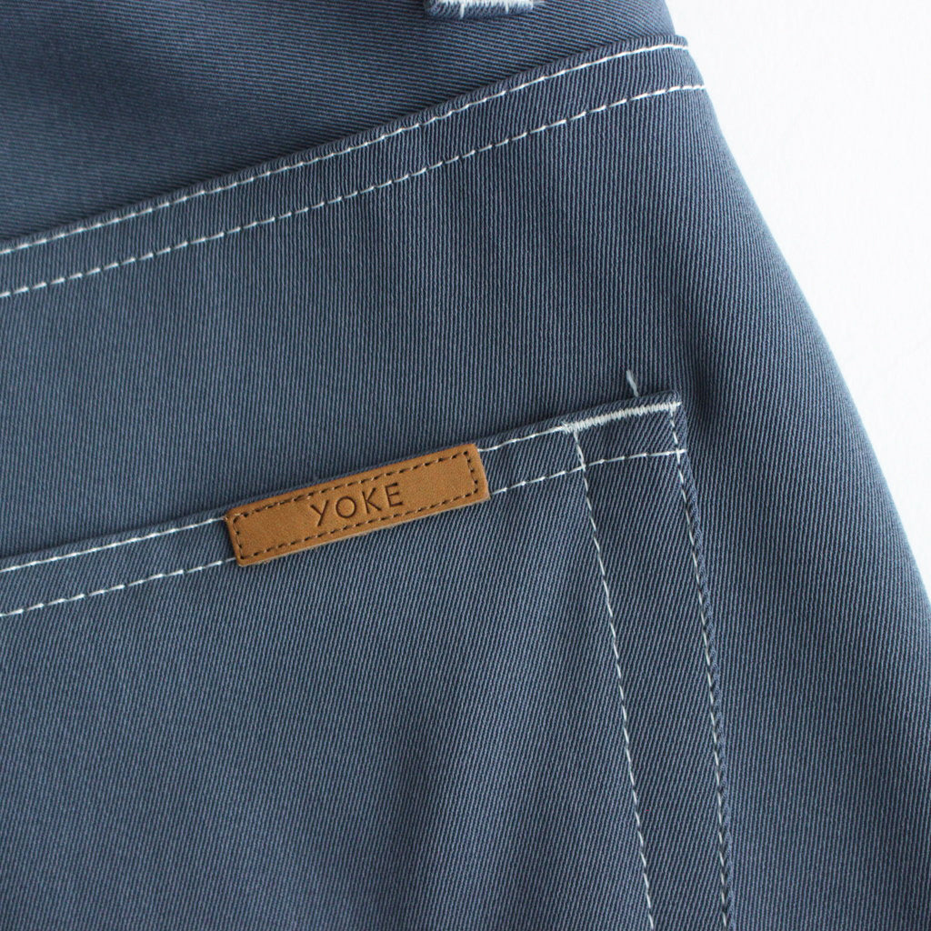 5P WIDE LEG STRAIGHT PANTS #FOG BLUE [YK24SS0649P]