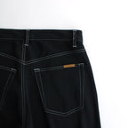 5P WIDE LEG STRAIGHT PANTS #BLACK [YK24SS0649P]