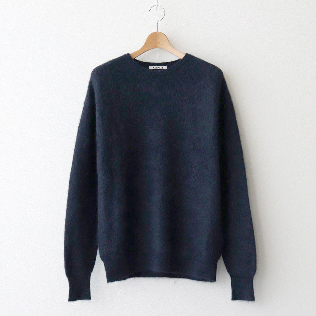 BABY SURI ALPACA SHEER KNIT P/O #NAVY [A24AP02AK]