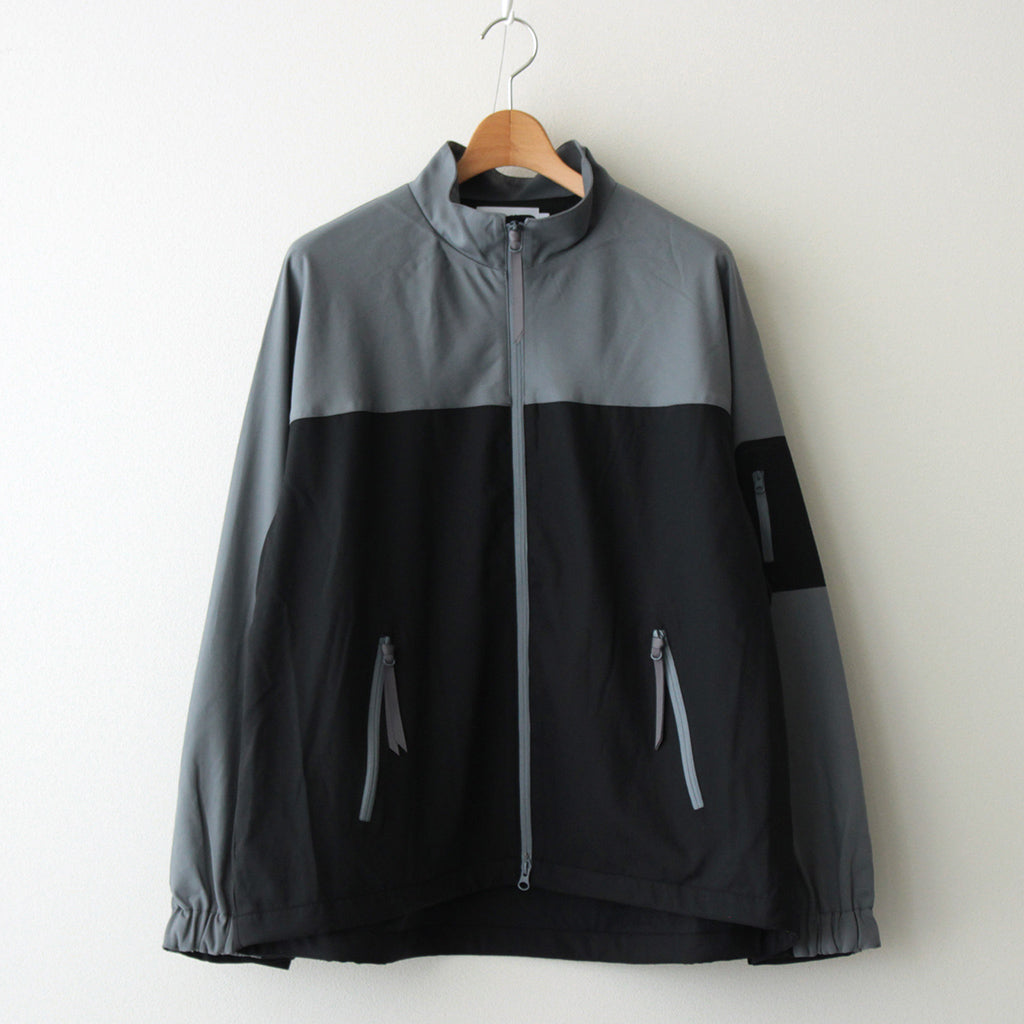 Wool Nylon Gabardine Shell Jacket #GRAYxBLACK [GM243-30046]