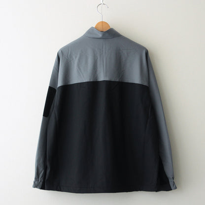 Wool Nylon Gabardine Shell Jacket #GRAYxBLACK [GM243-30046]