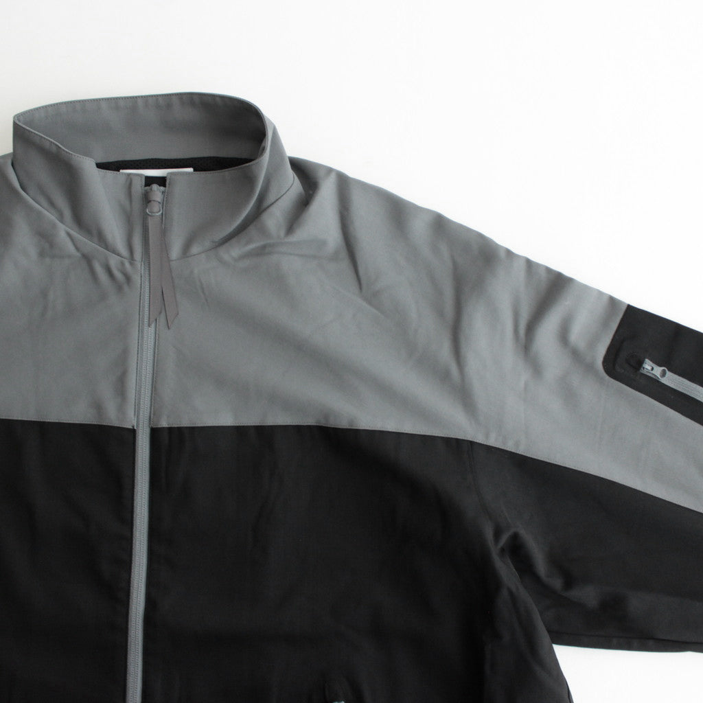Wool Nylon Gabardine Shell Jacket #GRAYｘBLACK [GM243-30046]