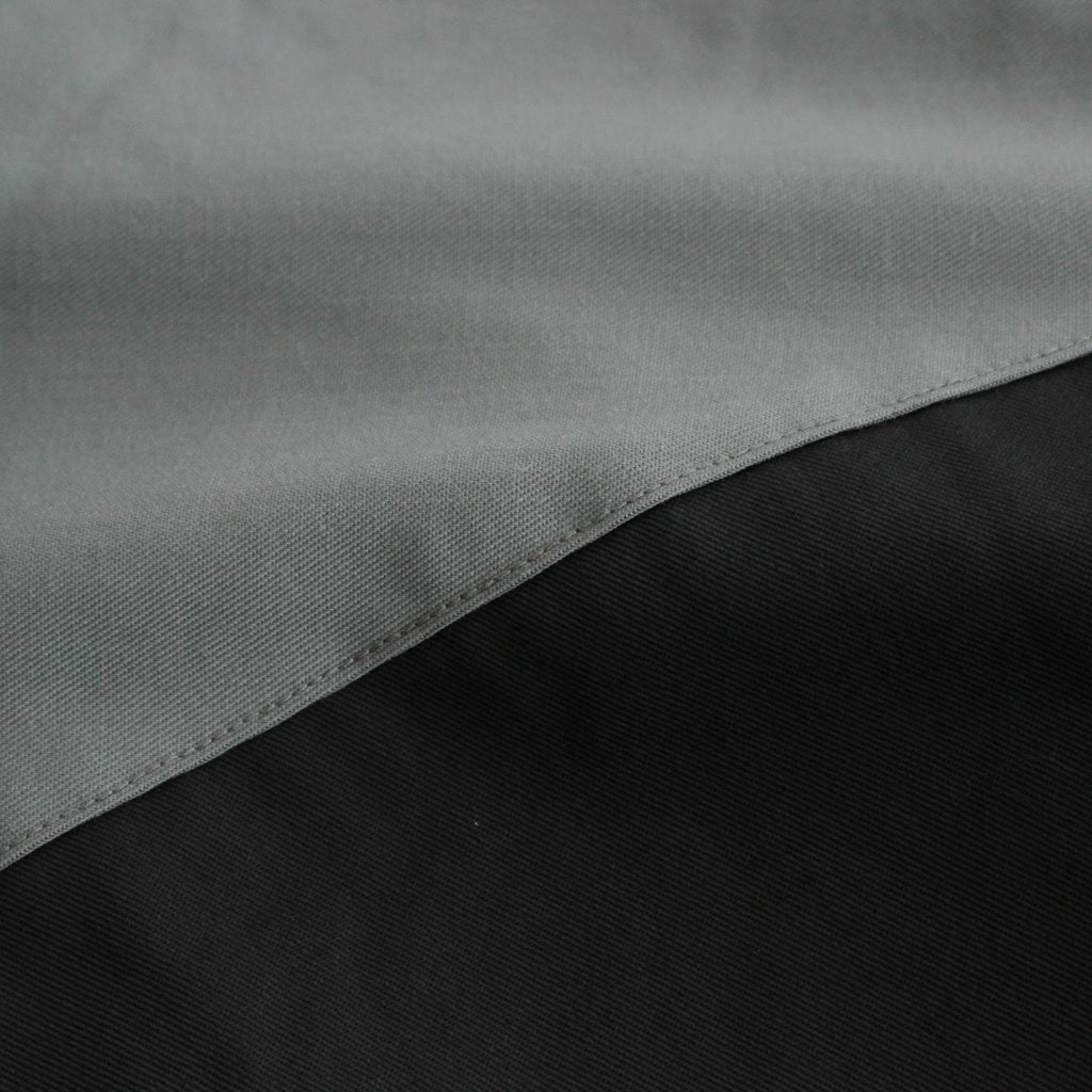 Wool Nylon Gabardine Shell Jacket #GRAYxBLACK [GM243-30046