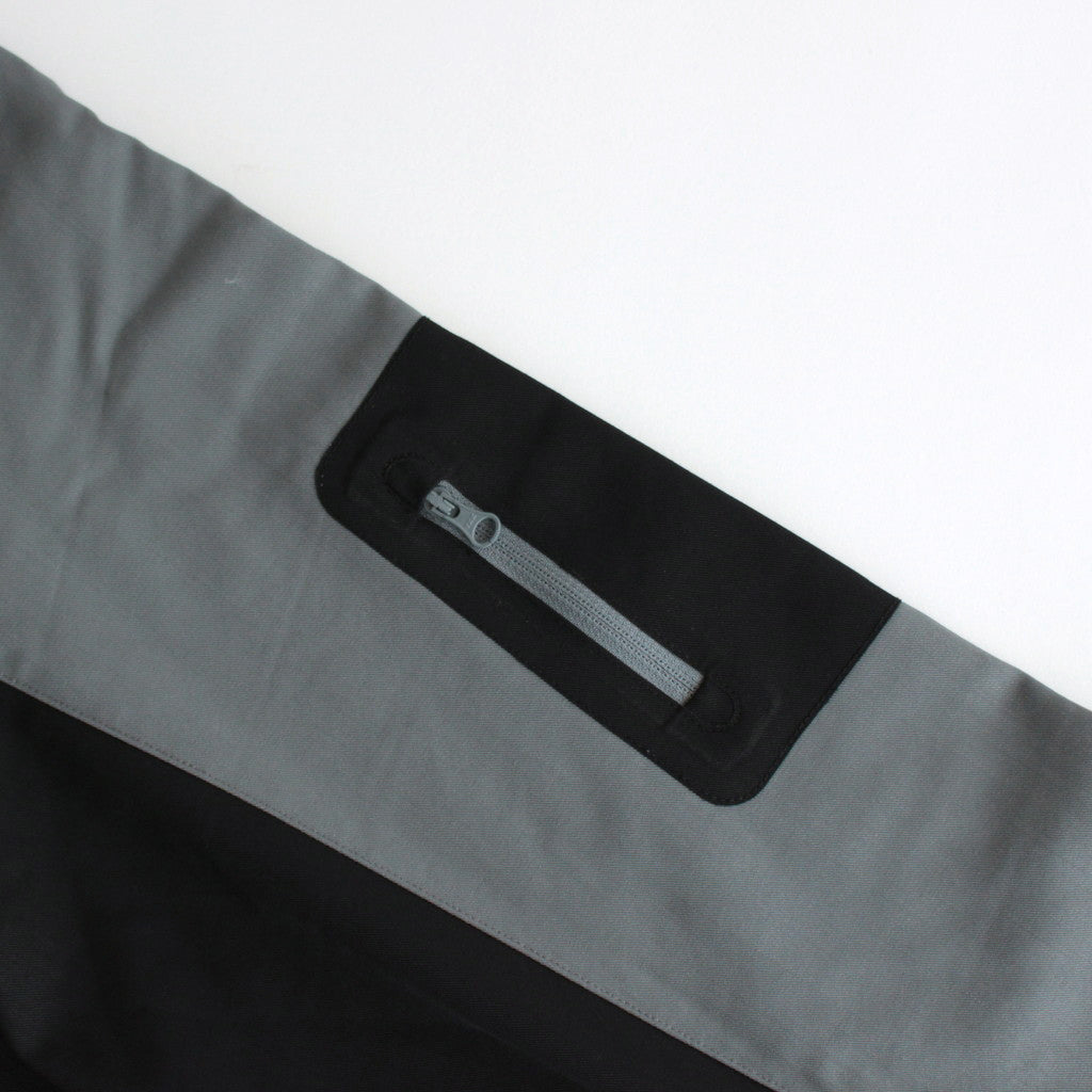 Wool Nylon Gabardine Shell Jacket #GRAYｘBLACK [GM243-30046]