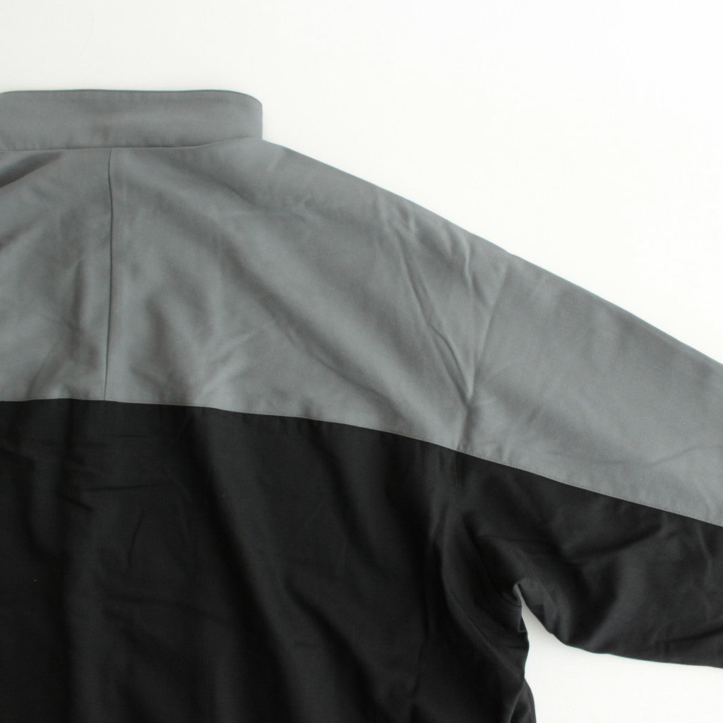 Wool Nylon Gabardine Shell Jacket #GRAYxBLACK [GM243-30046