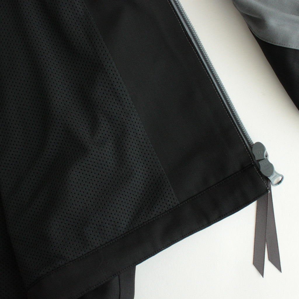 Wool Nylon Gabardine Shell Jacket #GRAYｘBLACK [GM243-30046]