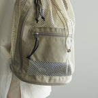 MESH LARGE BACKPACK MADE BY AETA #BEIGE [A24SB01AE]