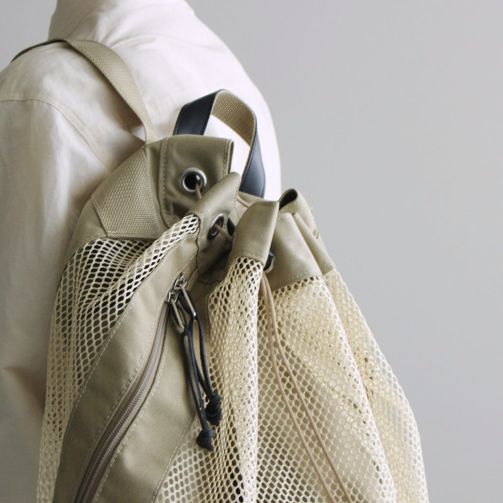 MESH SMALL BACKPACK MADE BY AETA #BEIGE [A24SB02AE]