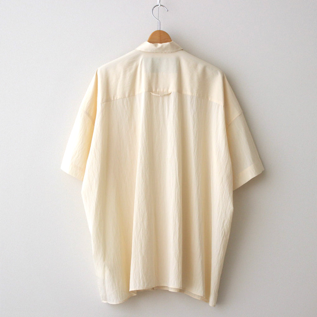 ショートスリーブBigシャツ-S #IVORY [D124-T660-S]