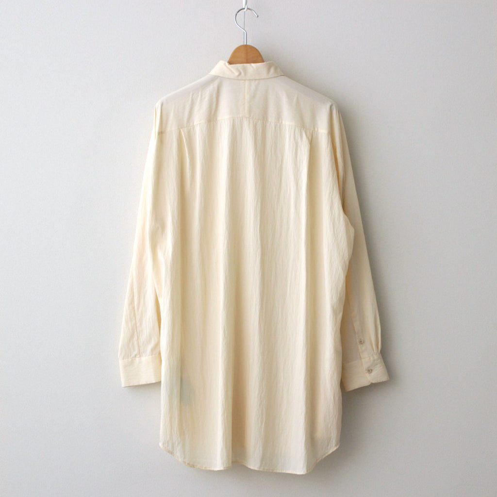 ヨークスリーブシャツ-S #IVORY [D124-T610-S]