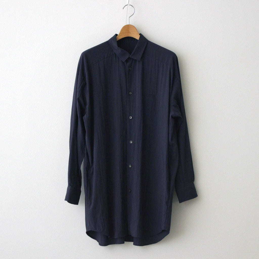 ヨークスリーブシャツ-S #NAVY [D124-T610-S]