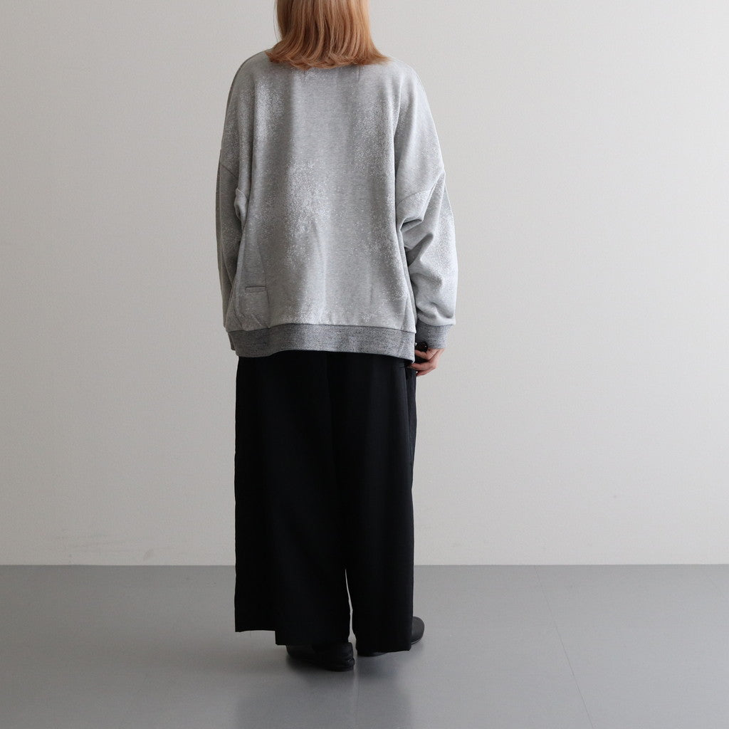 グラニュールSWワイドトレーナー #Heather Gray [D223-T958]