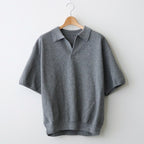 Light Moss Stitch Polo #D.Gray [2401-005]