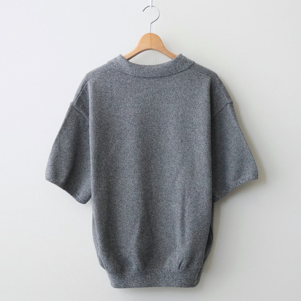 Light Moss Stitch Polo #D.Gray [2401-005]