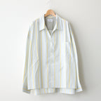 CROPPED SHIRT #MINT STRIPE [ST-138]