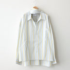 CROPPED SHIRT #MINT STRIPE [ST-138]