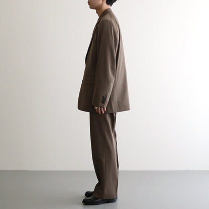 LIGHT WOOL MAX GABARDINE JACKET #TOP BROWN [A24AJ01MG]