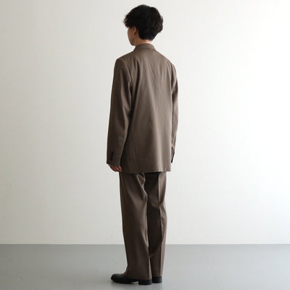 LIGHT WOOL MAX GABARDINE JACKET #TOP BROWN [A24AJ01MG]