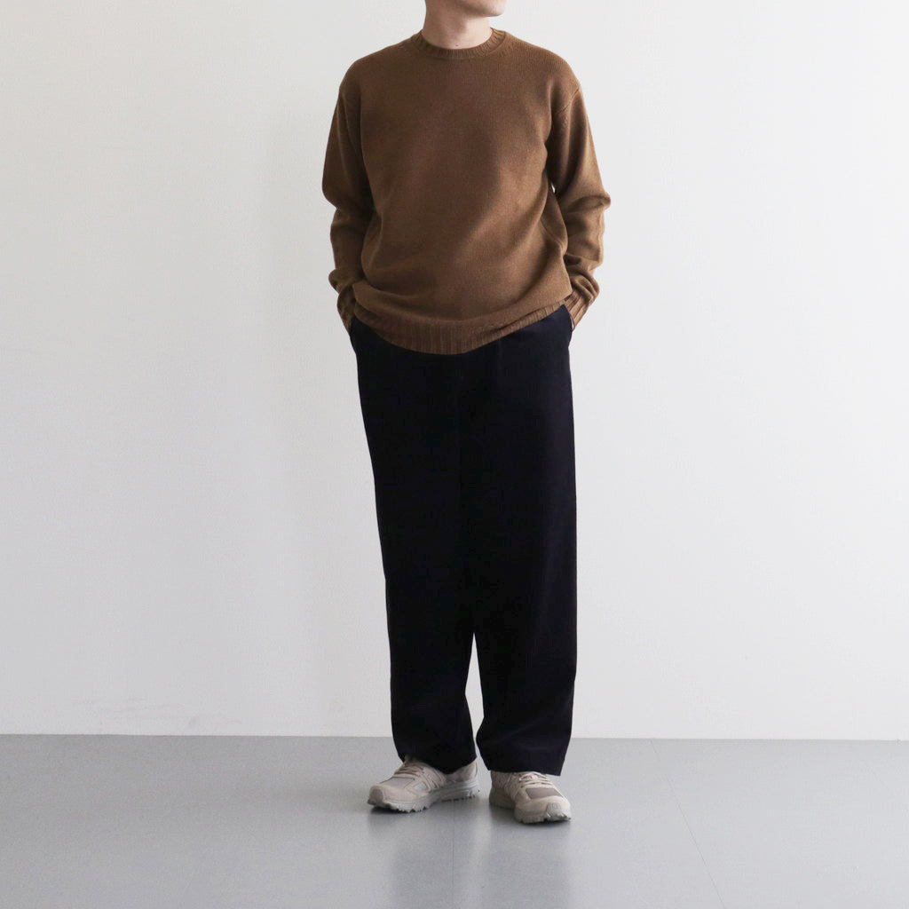 CORDUROY BUCKLE BACK TROUSERS #NAVY [H2302-PT026]