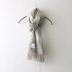 Natural Wool Hombre check Stole #GREY [LM323-ST036]