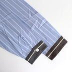 OPEN COLLAR SHIRT #BLUE STRIPE [ST-137]