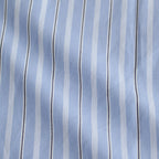 OPEN COLLAR SHIRT #BLUE STRIPE [ST-137]