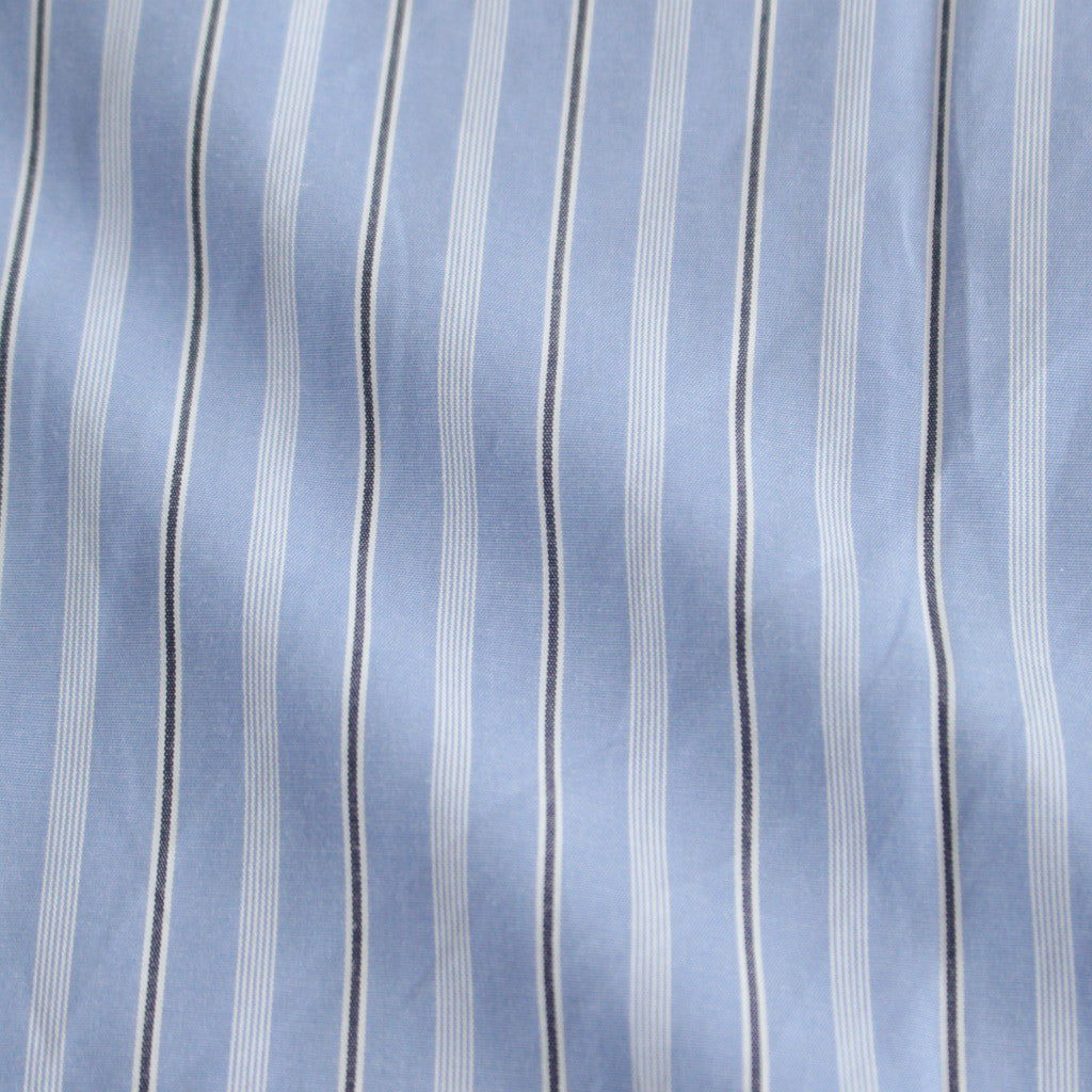 OPEN COLLAR SHIRT #BLUE STRIPE [ST-137]