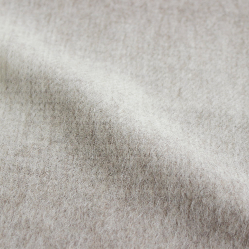 Natural Wool Hombre check Stole #GREY [LM323-ST036]