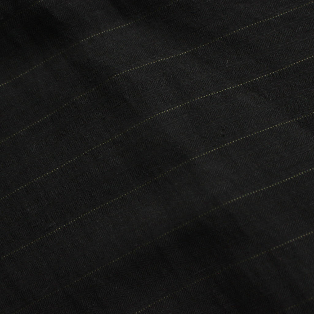 リネンボーダーBigパーカー #BLACK [D124-C311]