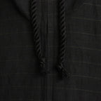 リネンボーダーBigパーカー #BLACK [D124-C311]