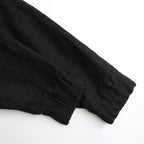 リネンボーダーBigパーカー #BLACK [D124-C311]