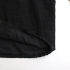 リネンボーダーBigパーカー #BLACK [D124-C311]