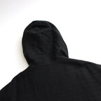 リネンボーダーBigパーカー #BLACK [D124-C311]