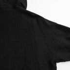 リネンボーダーBigパーカー #BLACK [D124-C311]