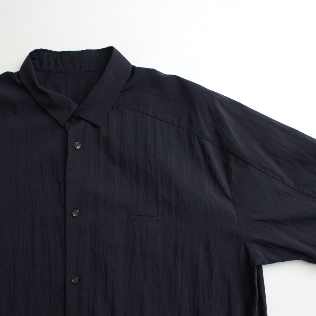 York sleeve shirt-S #NAVY [D124-T610-S]