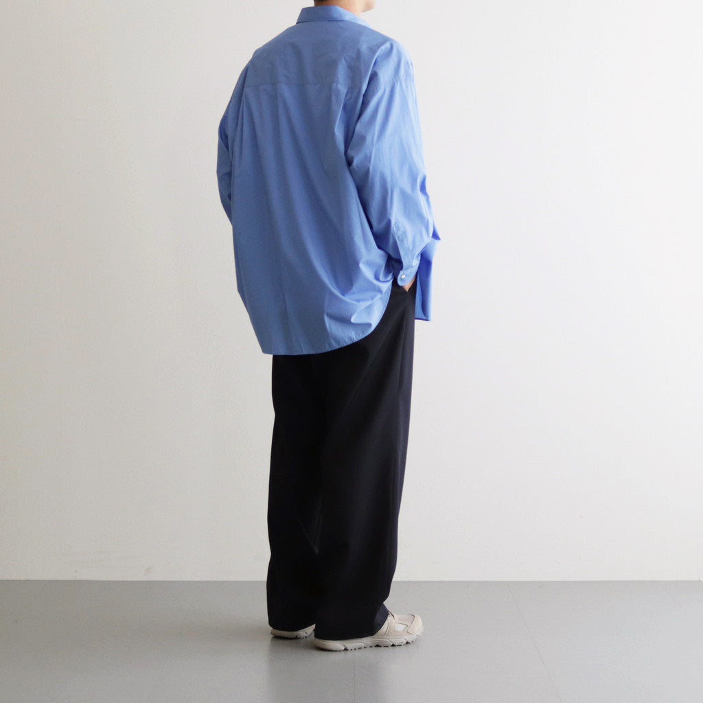 Broad L/S Oversized Regular Collar Shirt #BLUE [GM234-50001B]