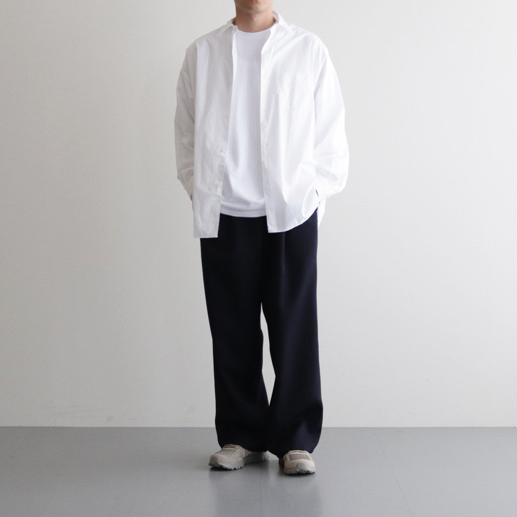 Broad L/S Oversized Regular Collar Shirt #WHITE [GM234-50001B]