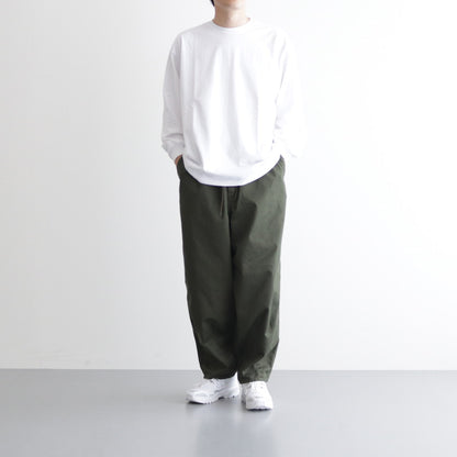 Suvin Herrigbone Parachute Pants #KHAKI [GM232-40073B]