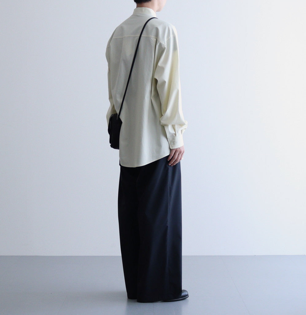 WASHED FINX TWILL BIG SHIRT #LIGHT YELLOW [A24SS02TN]