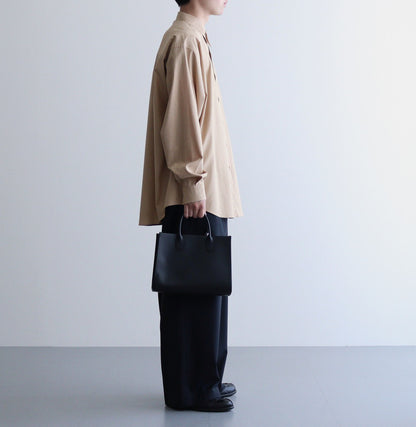 WASHED FINX TWILL BIG SHIRT #LIGHT BROWN [A24SS02TN]