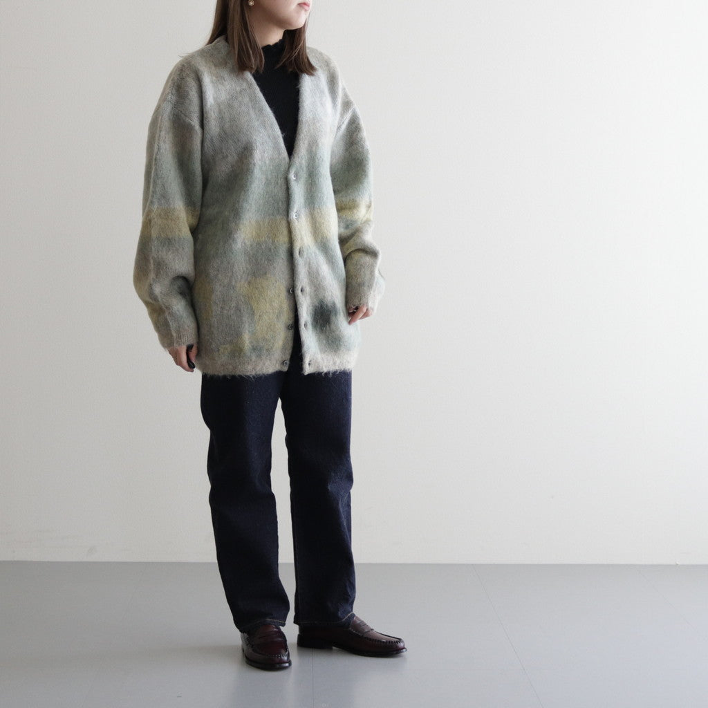LANDSCAPE MOHAIR JACQUARD CARDIGAN #GRAY [YK23FW0574S]