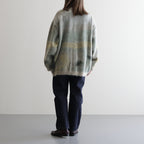 LANDSCAPE MOHAIR JACQUARD CARDIGAN #GRAY [YK23FW0574S]