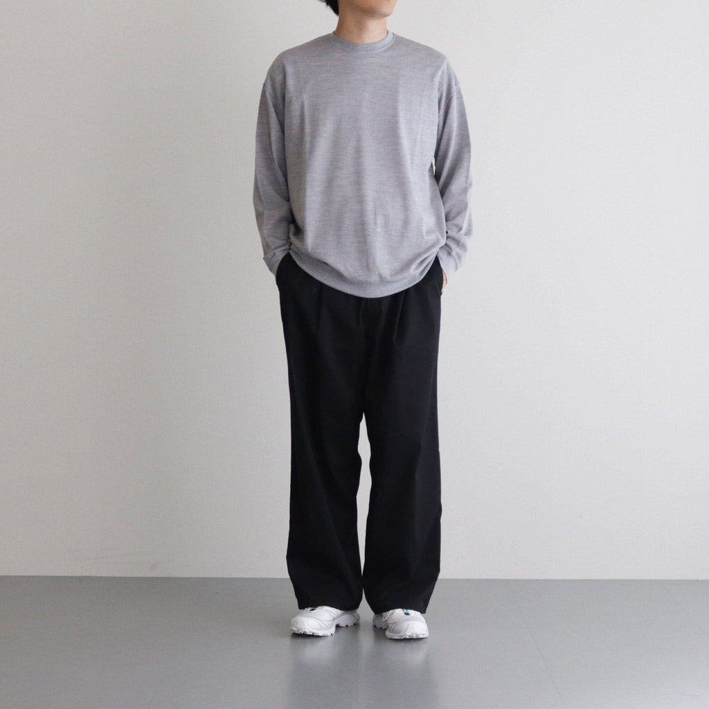 Wool Honeycomb Crew Neck Thermal #H.GRAY [GU233-70138]